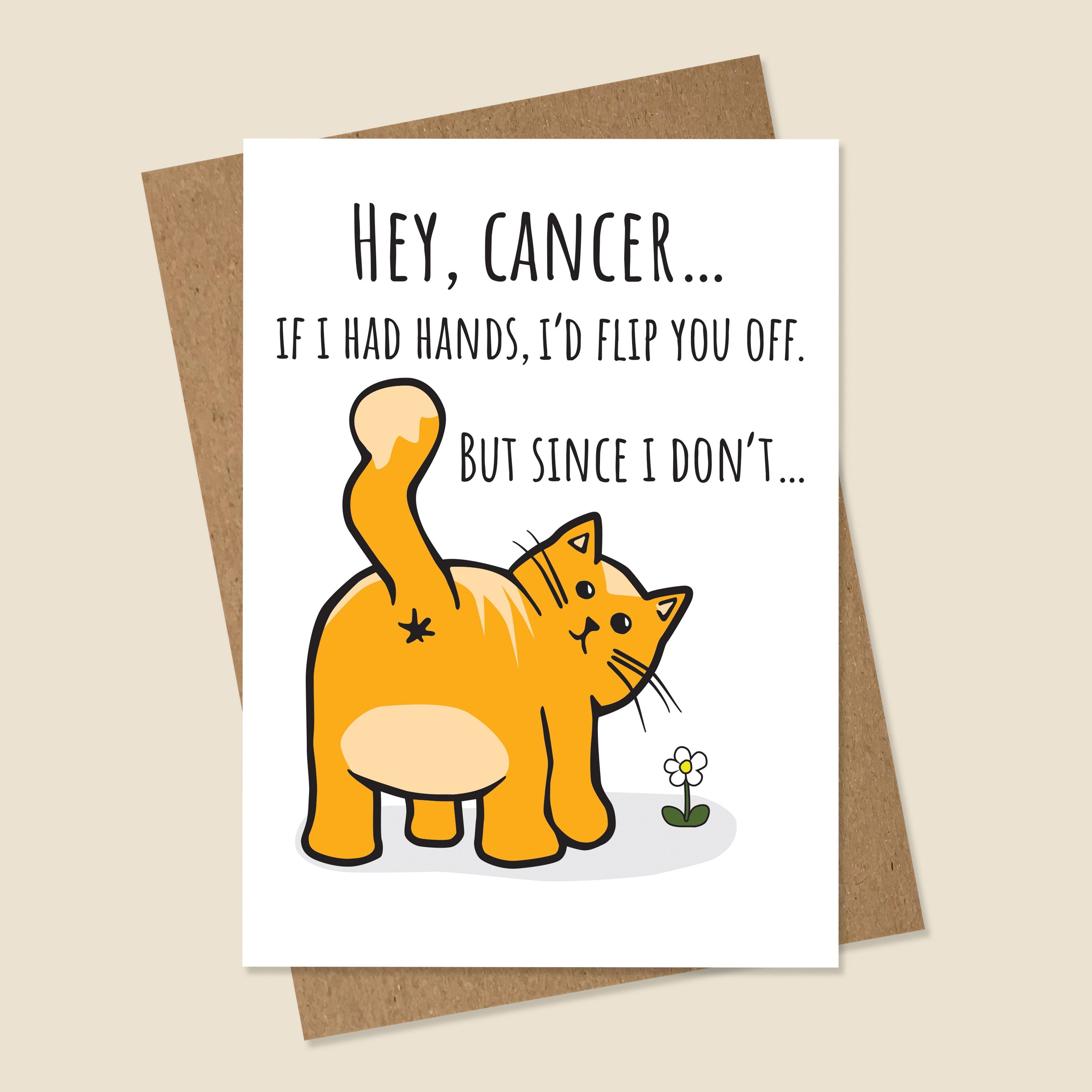 Funny Cat Cancer Card