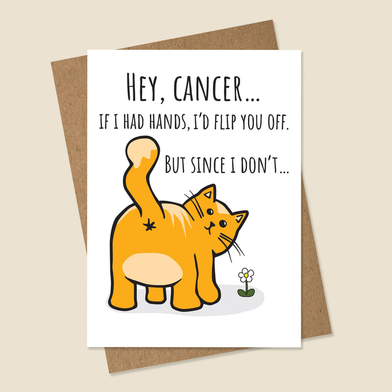 Funny Cat Cancer Card