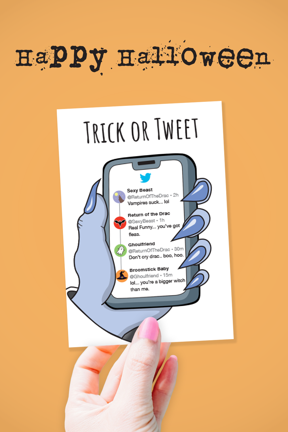 Halloween Card • Trick or Tweet