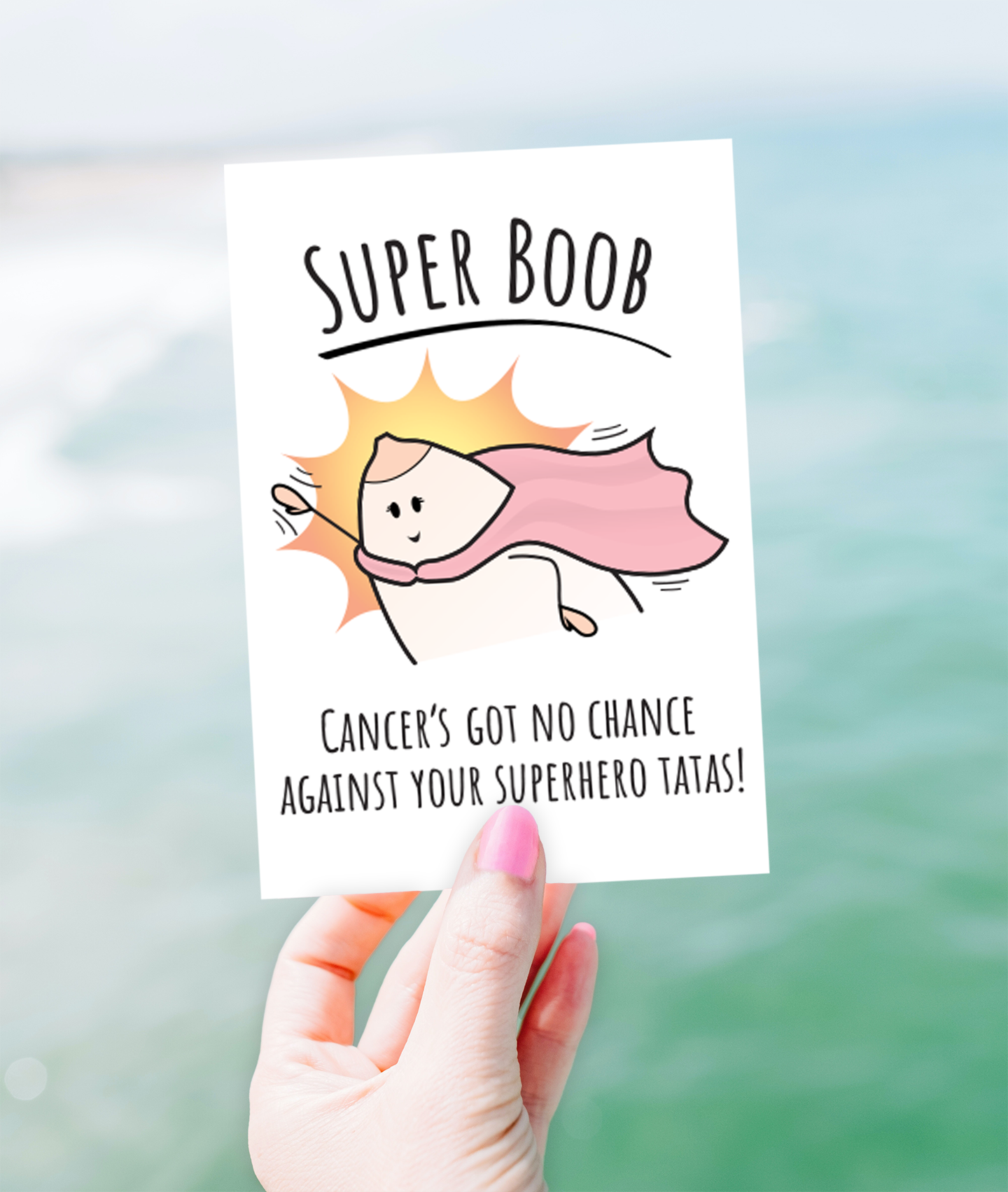 Breast Cancer Card • Super Boob