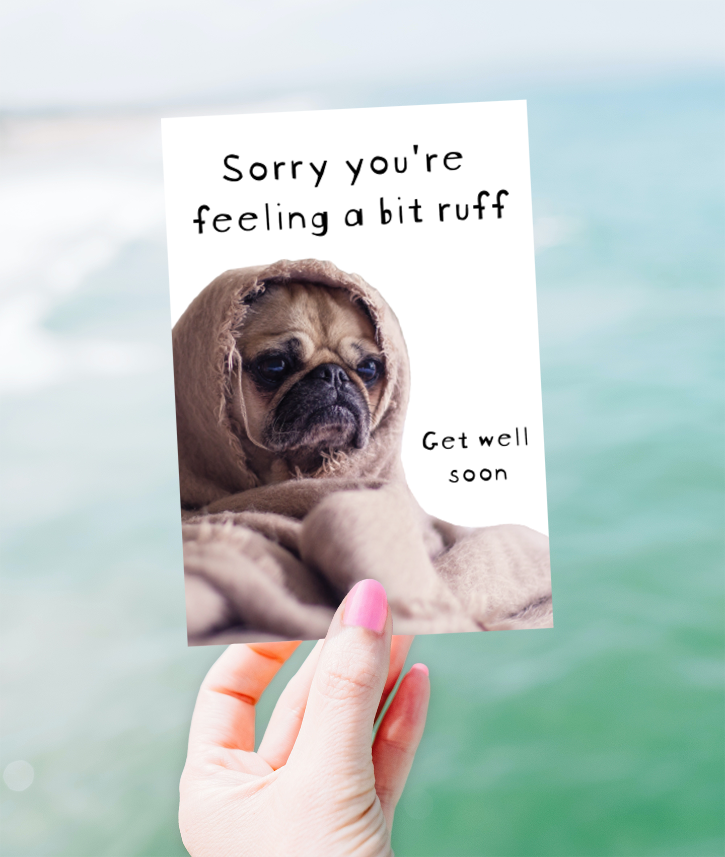 Get Well Card • Pug