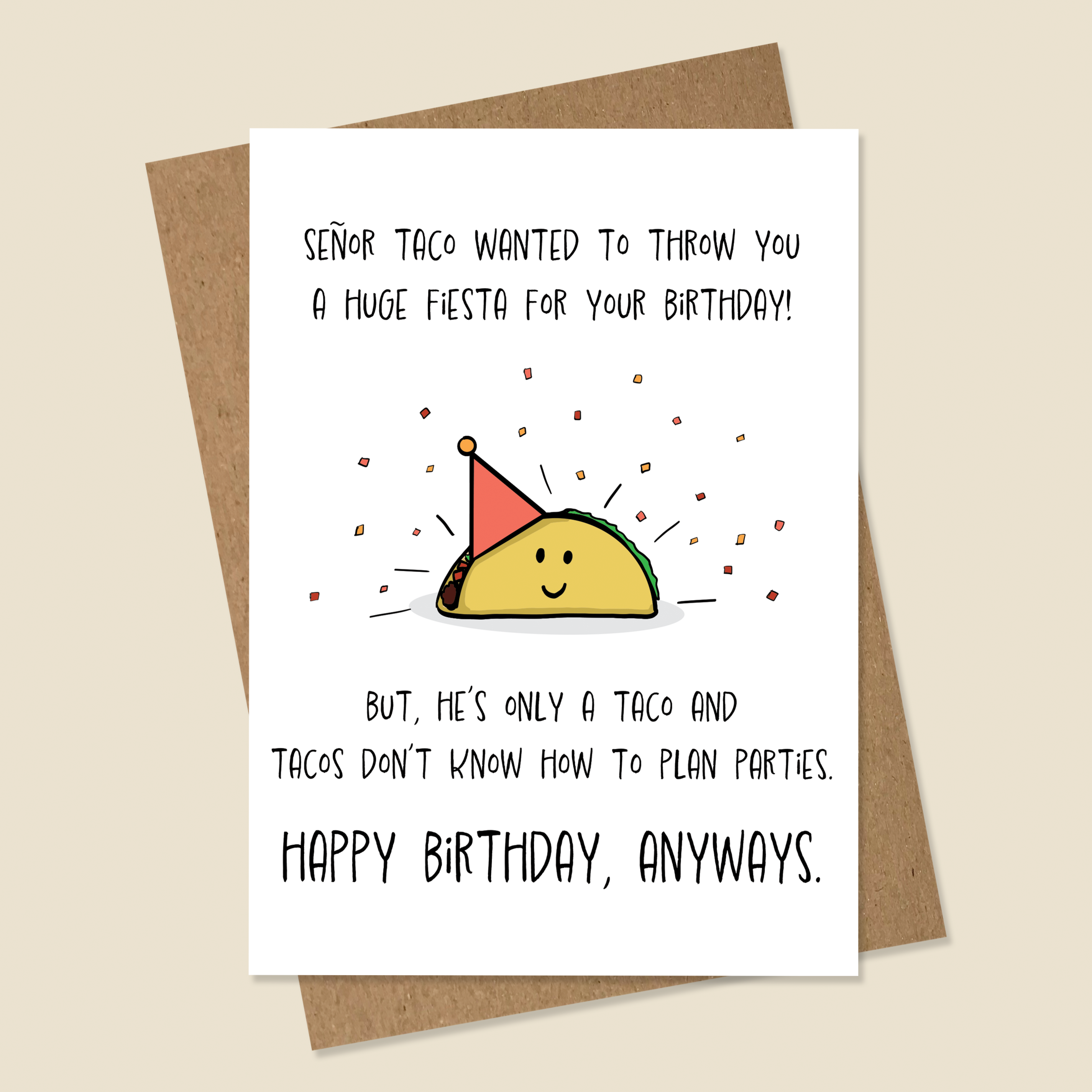 Taco Birthday Card