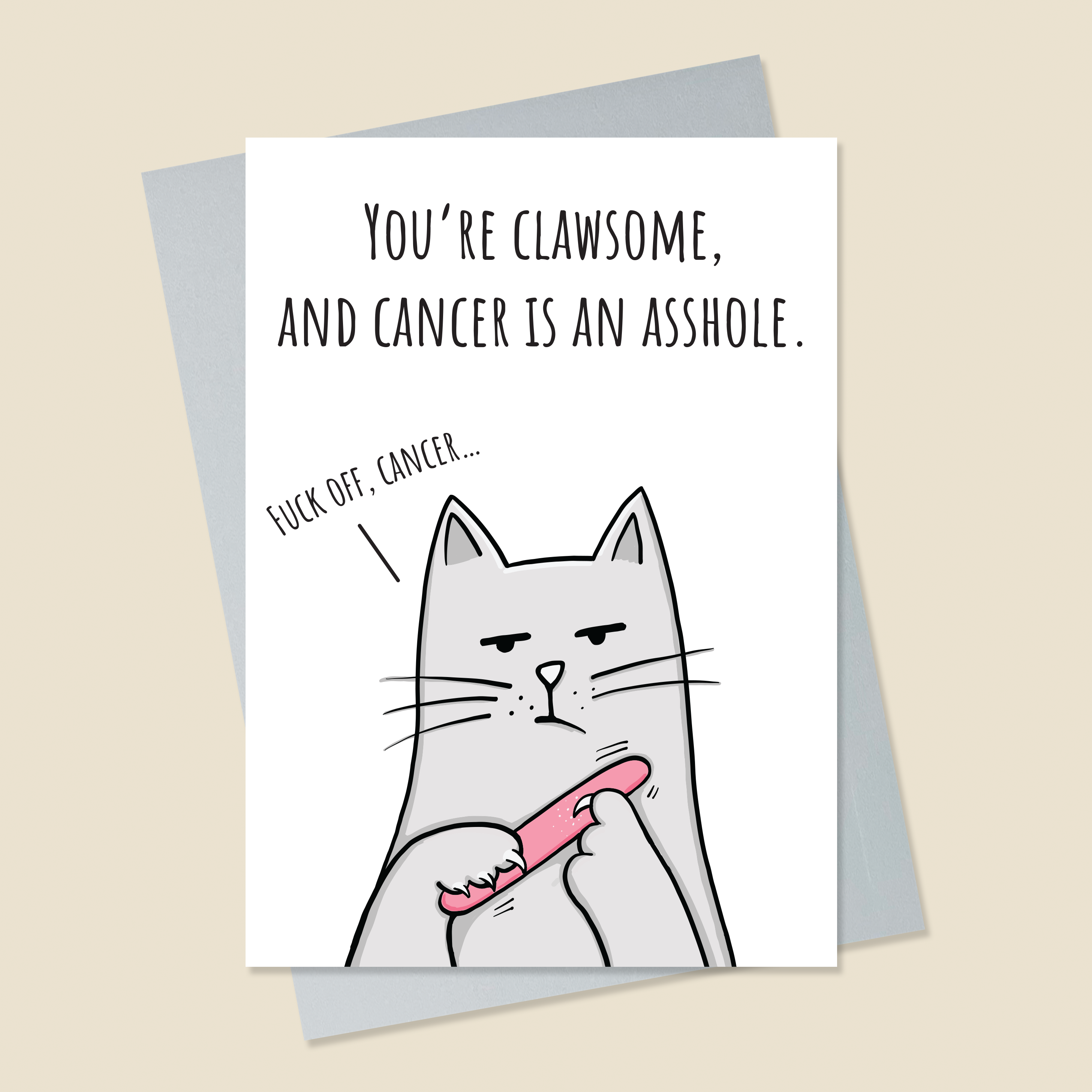 Cat Cancer Card