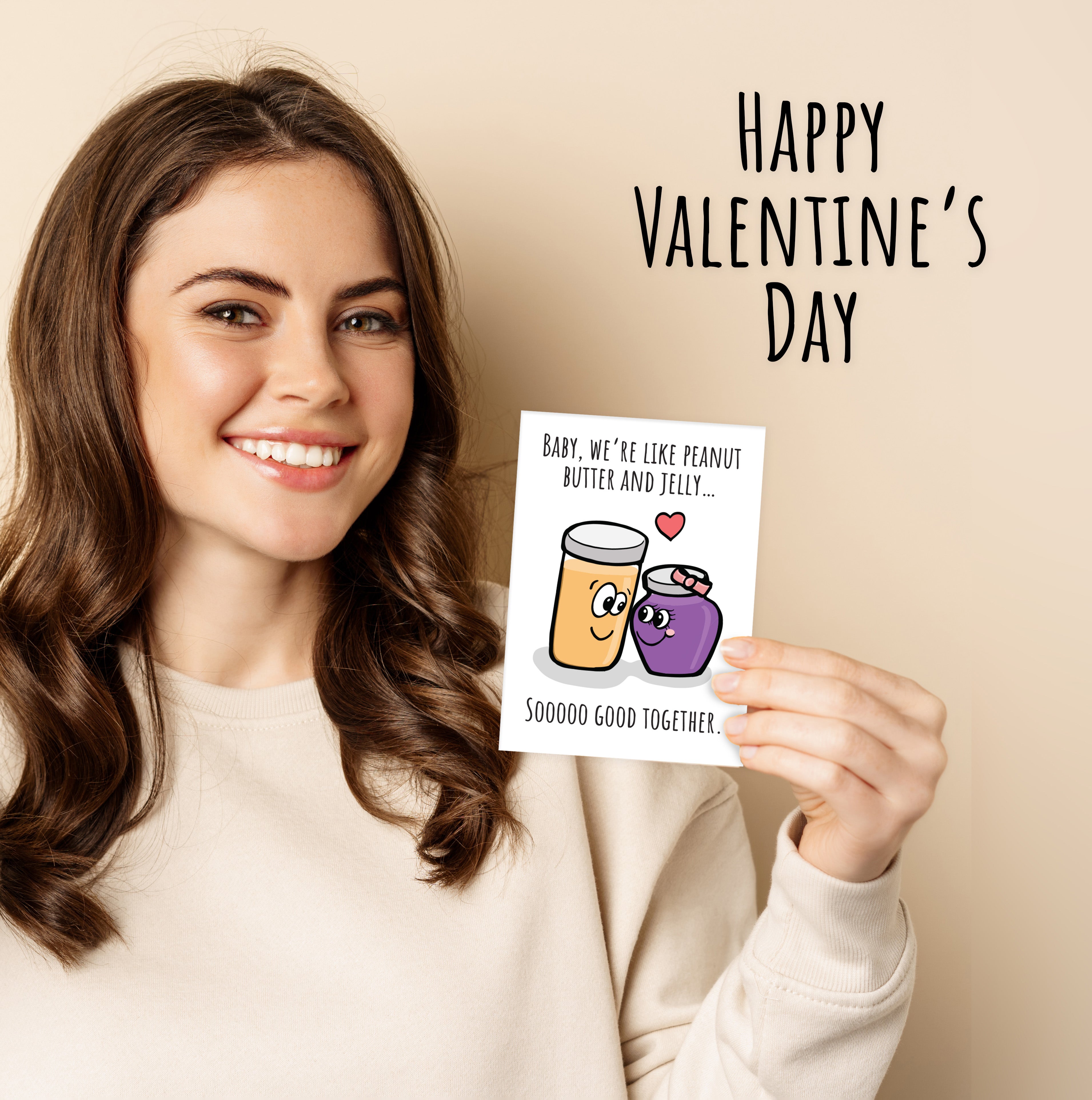 Valentine's Day Card • Peanut Butter and Jelly