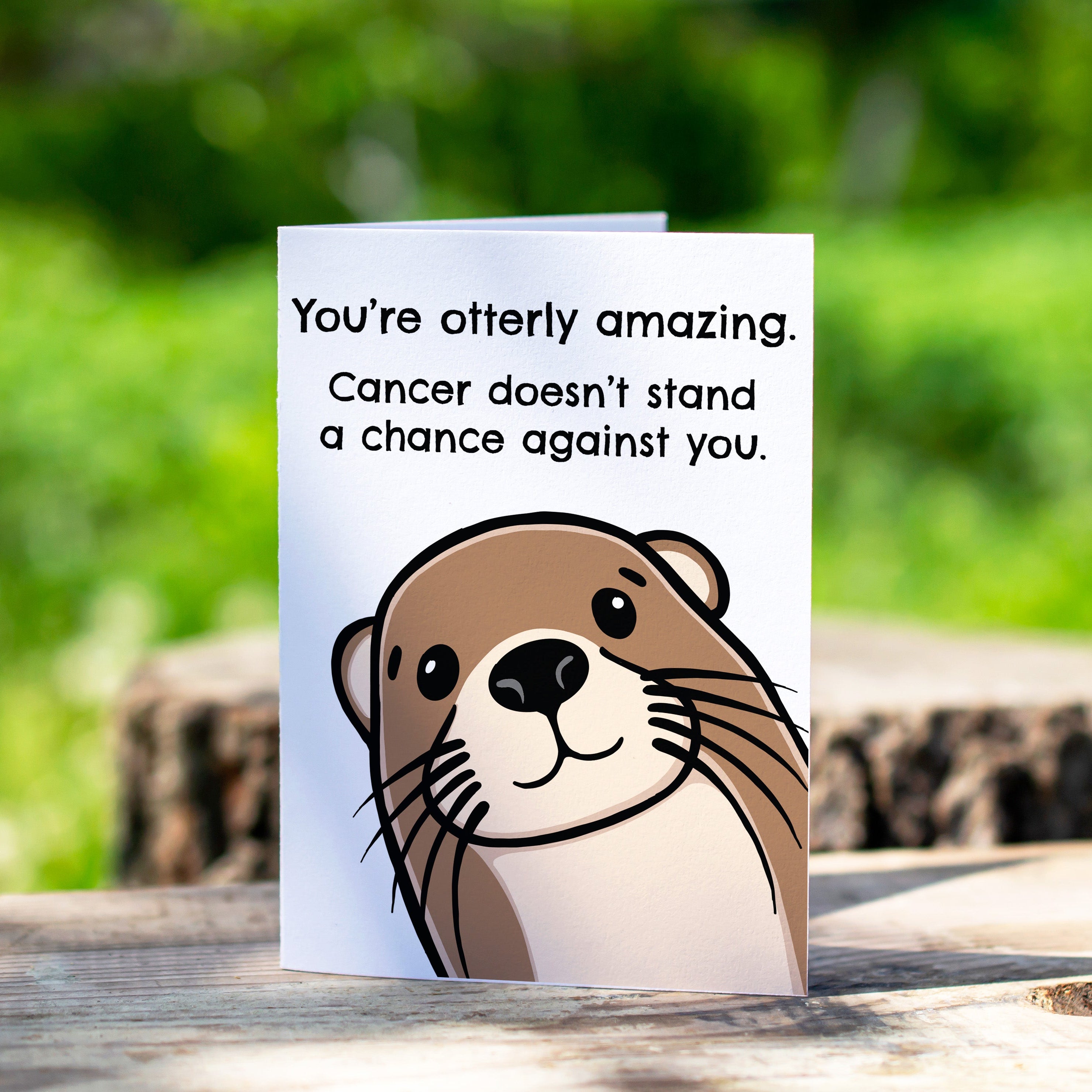 Cute Otter Cacner Card