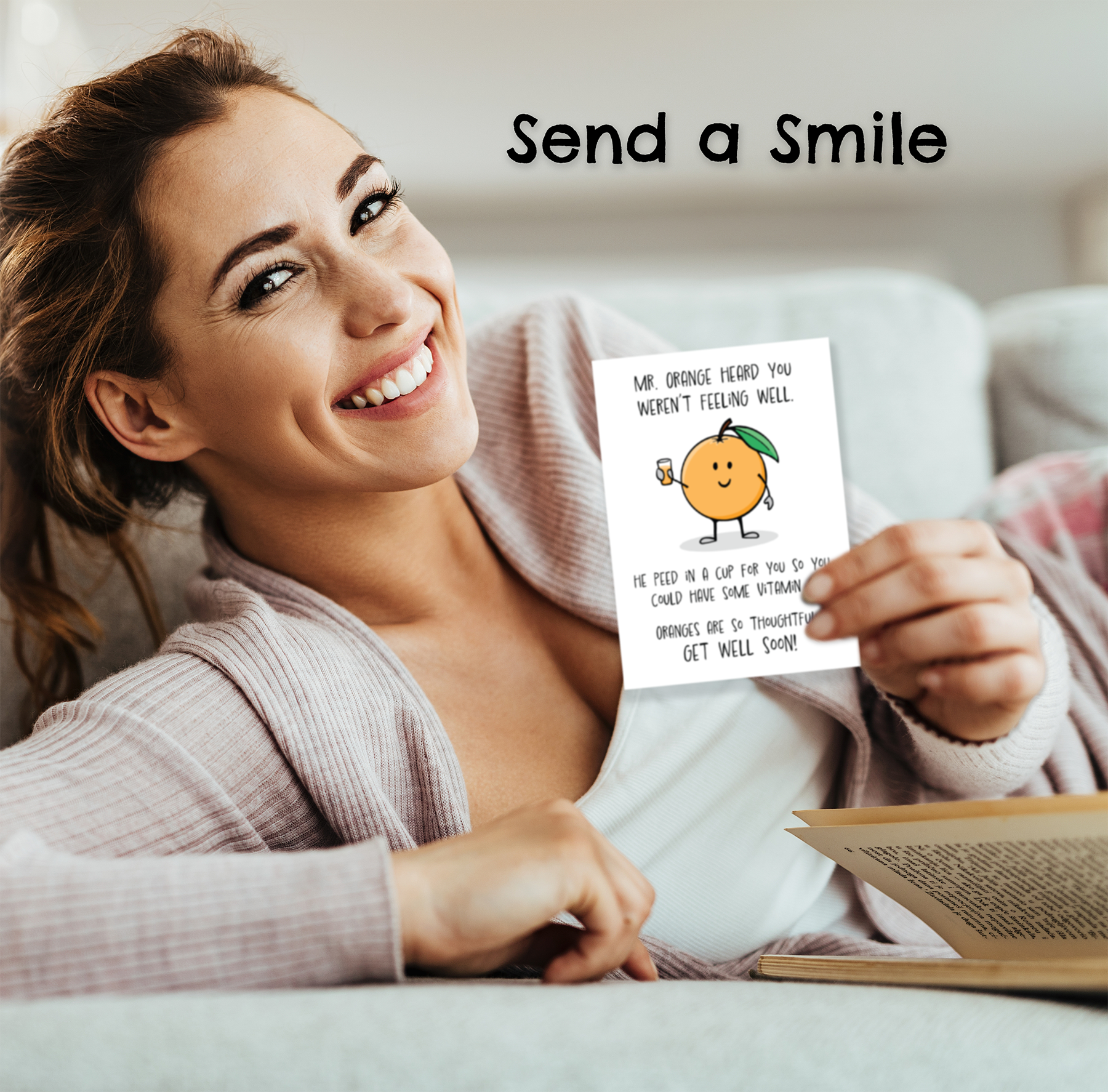 Get Well Card • Silly Orange