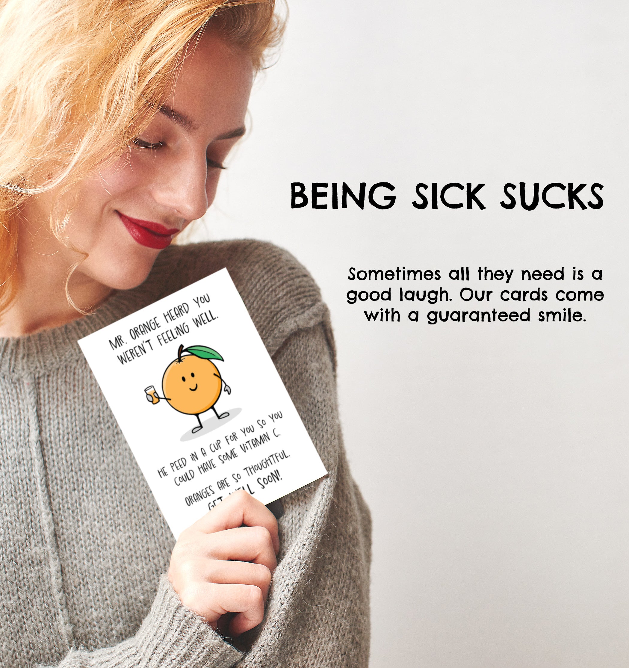 Get Well Card • Silly Orange