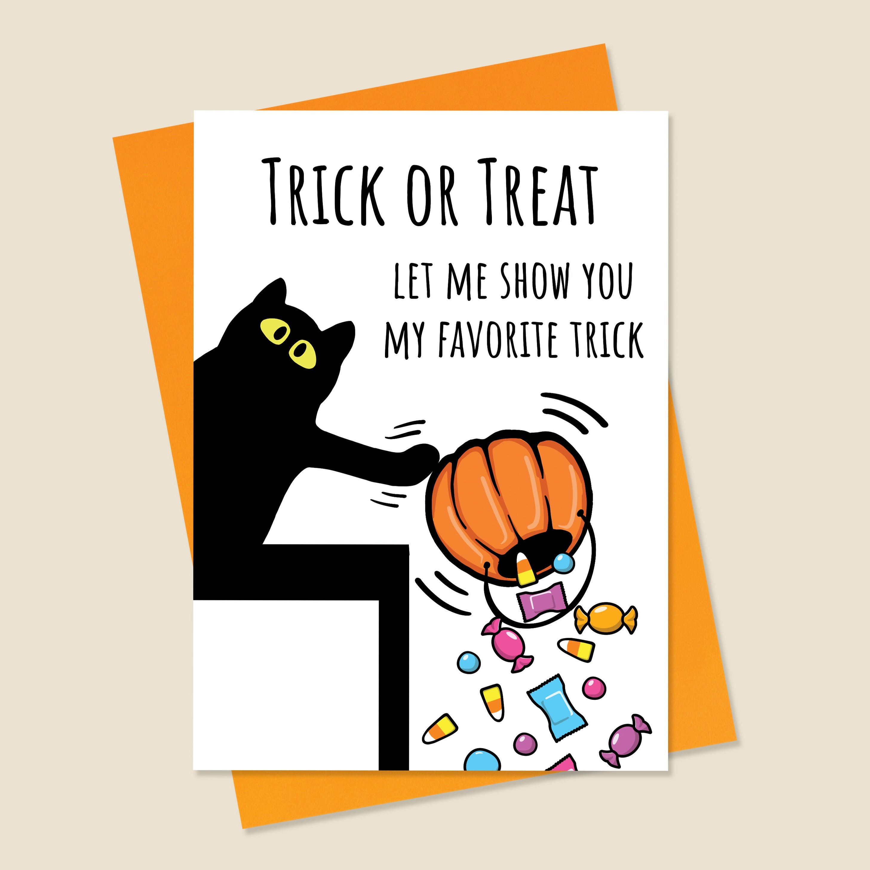 Cat Halloween Card