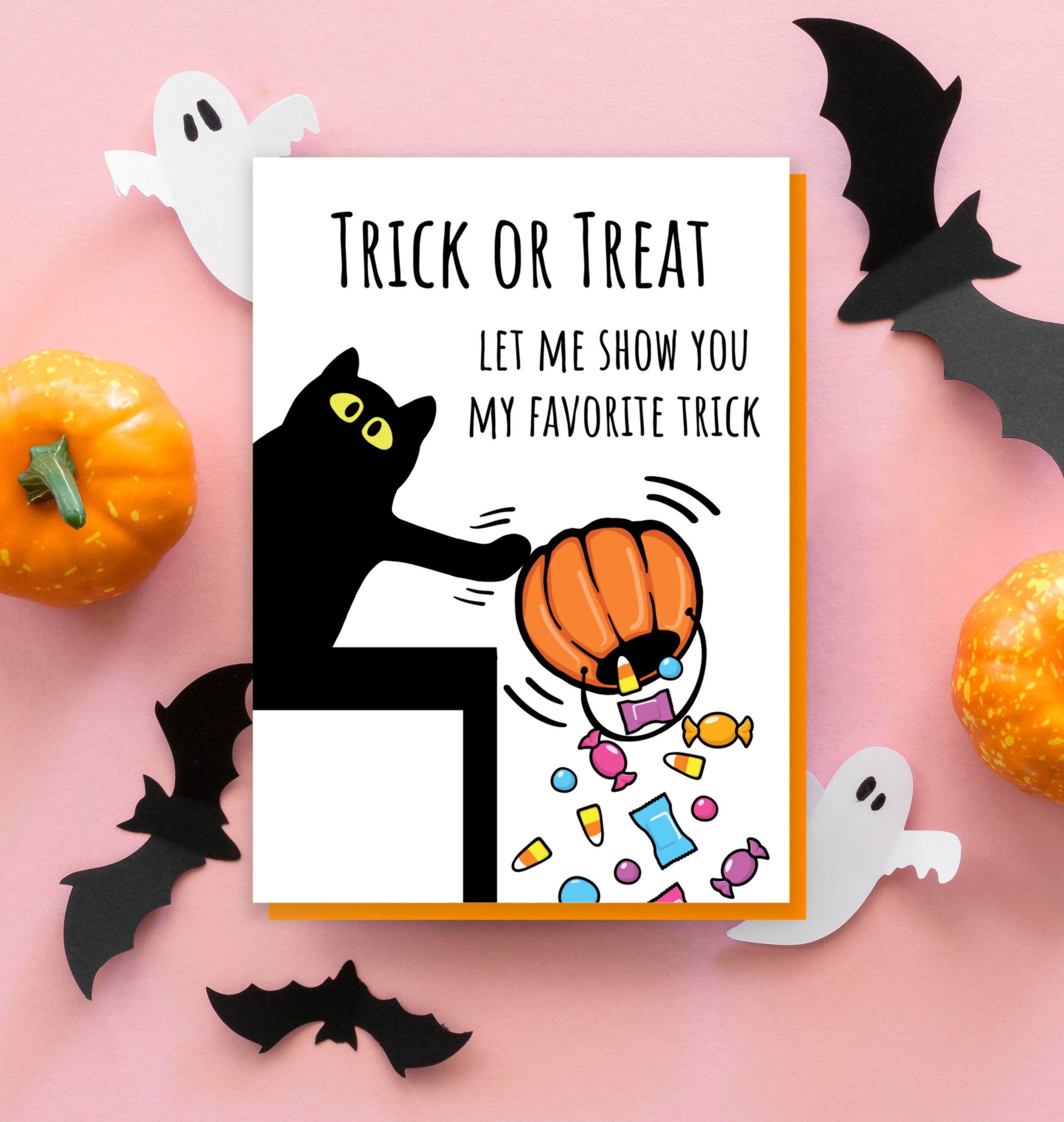Halloween Card • Cat Trick or Treat