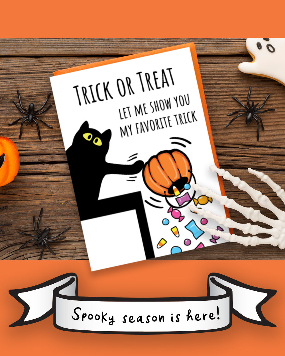 Halloween Card • Cat Trick or Treat
