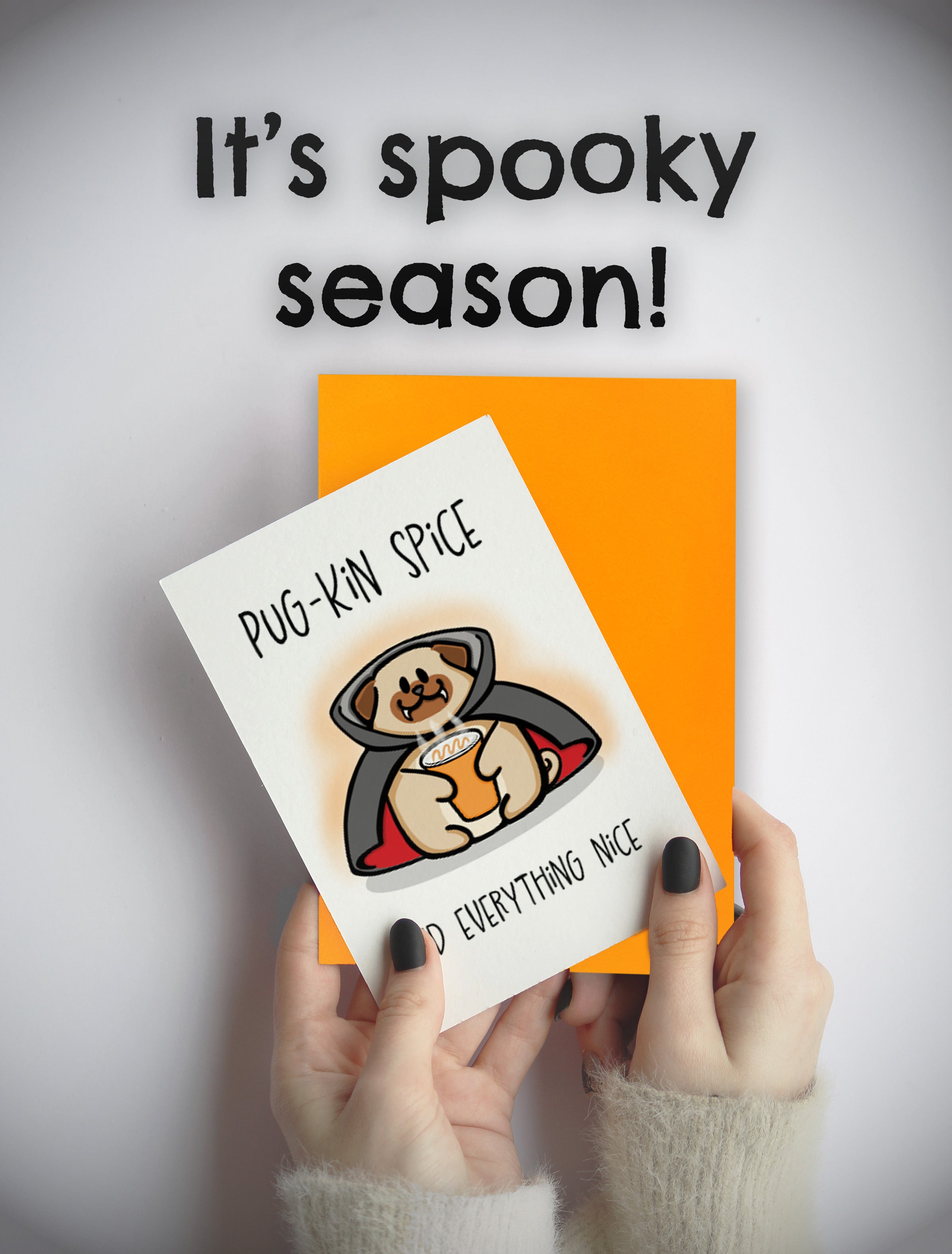 Halloween Card • Pug-kin Spice