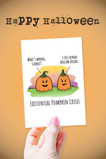 Halloween Card • Existential Pumpkin Crisis