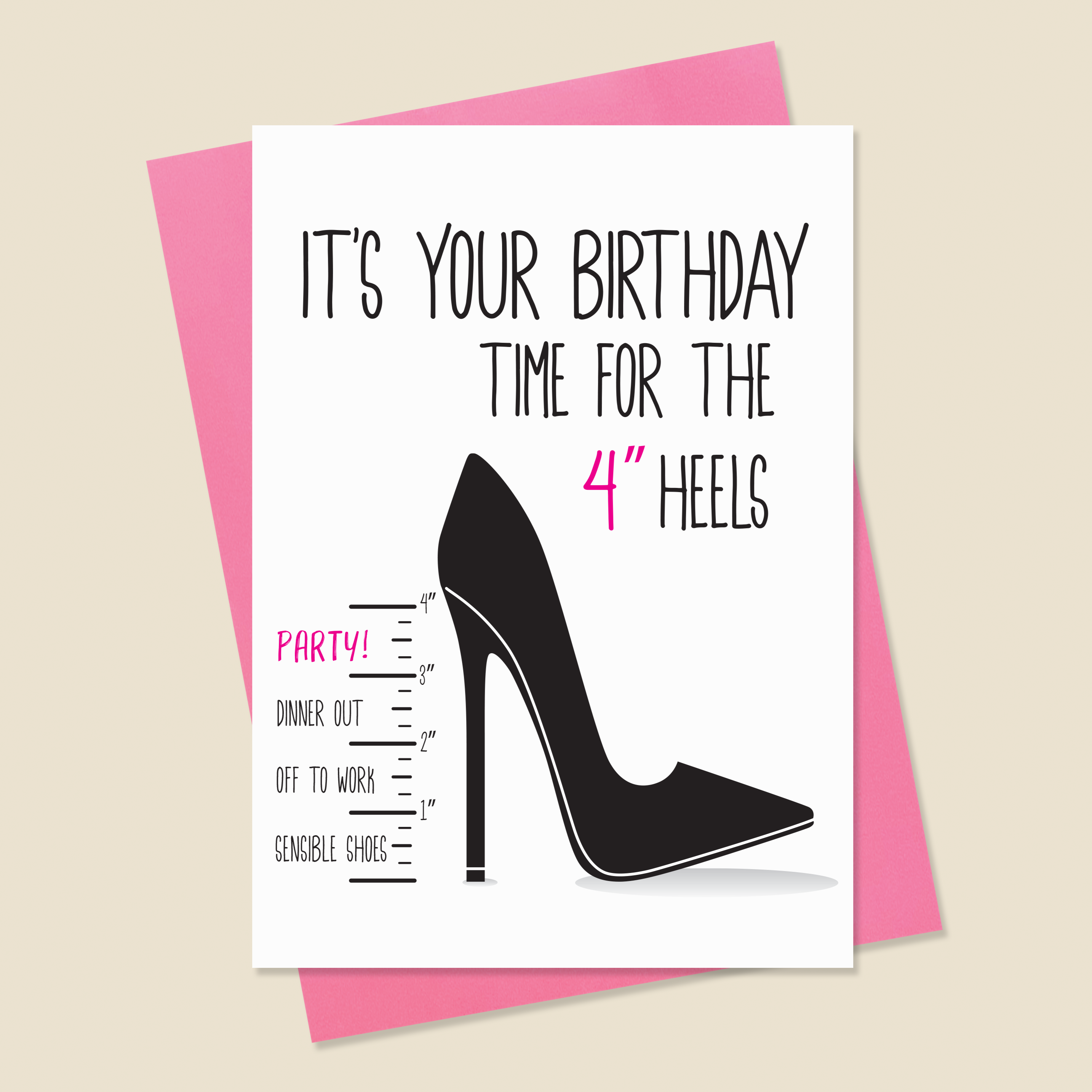 Shoe Birthday Card