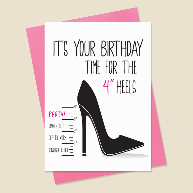 Shoe Birthday Card