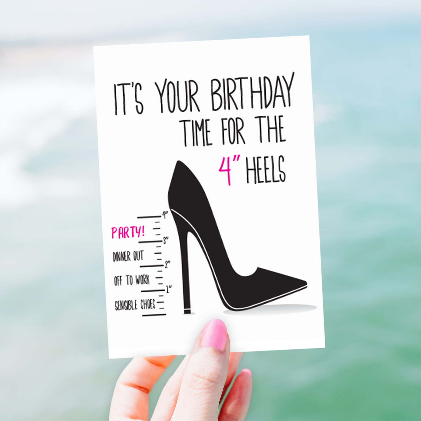 Shoe Birthday Card