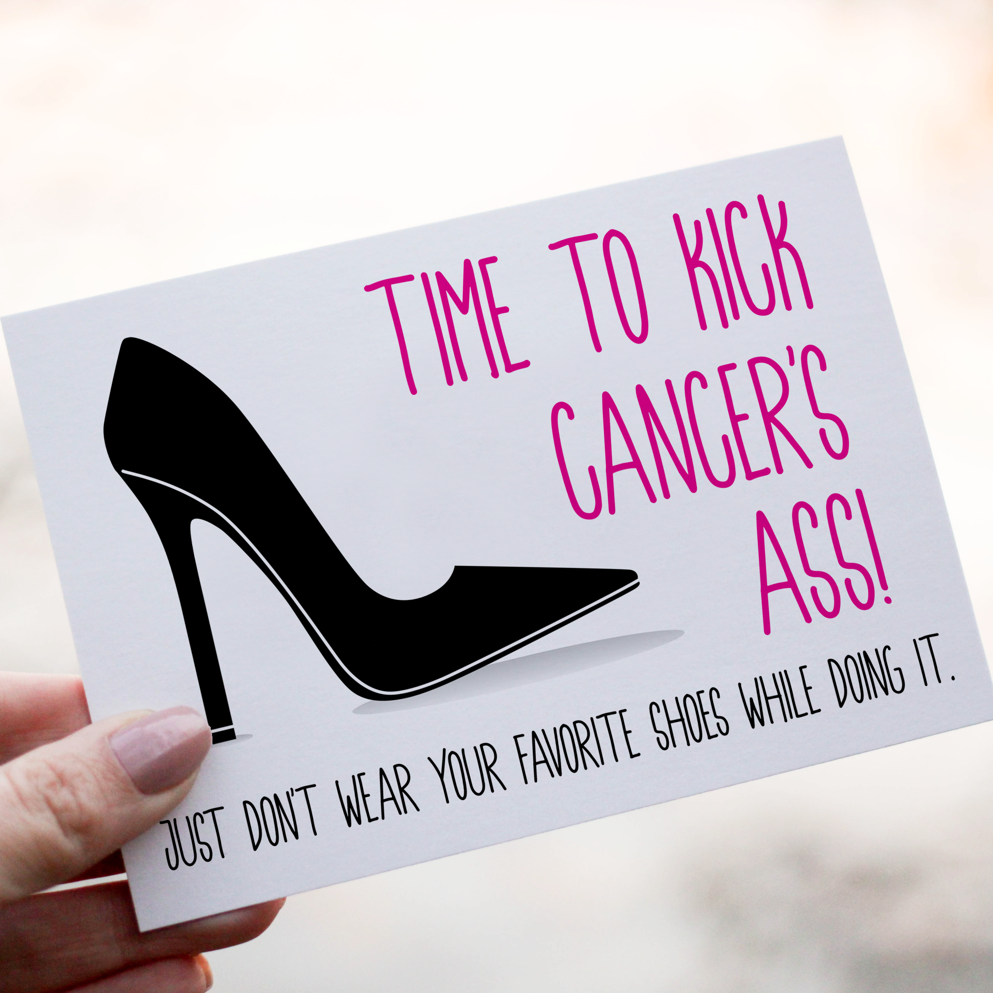 Shoe Cancer Card