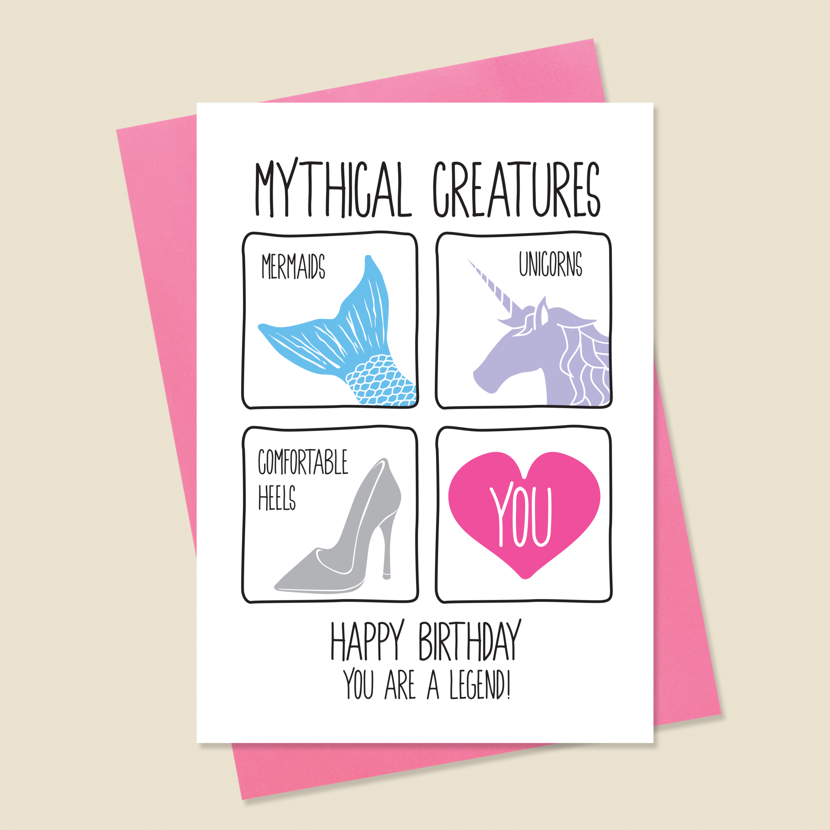 Mythical Creature Birthday Card