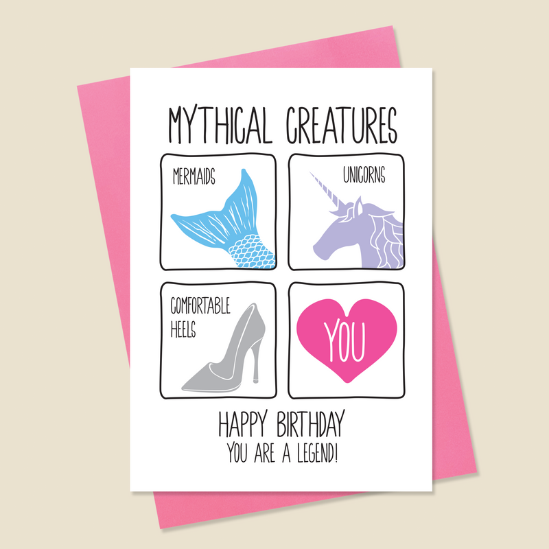 Mythical Creature Birthday Card