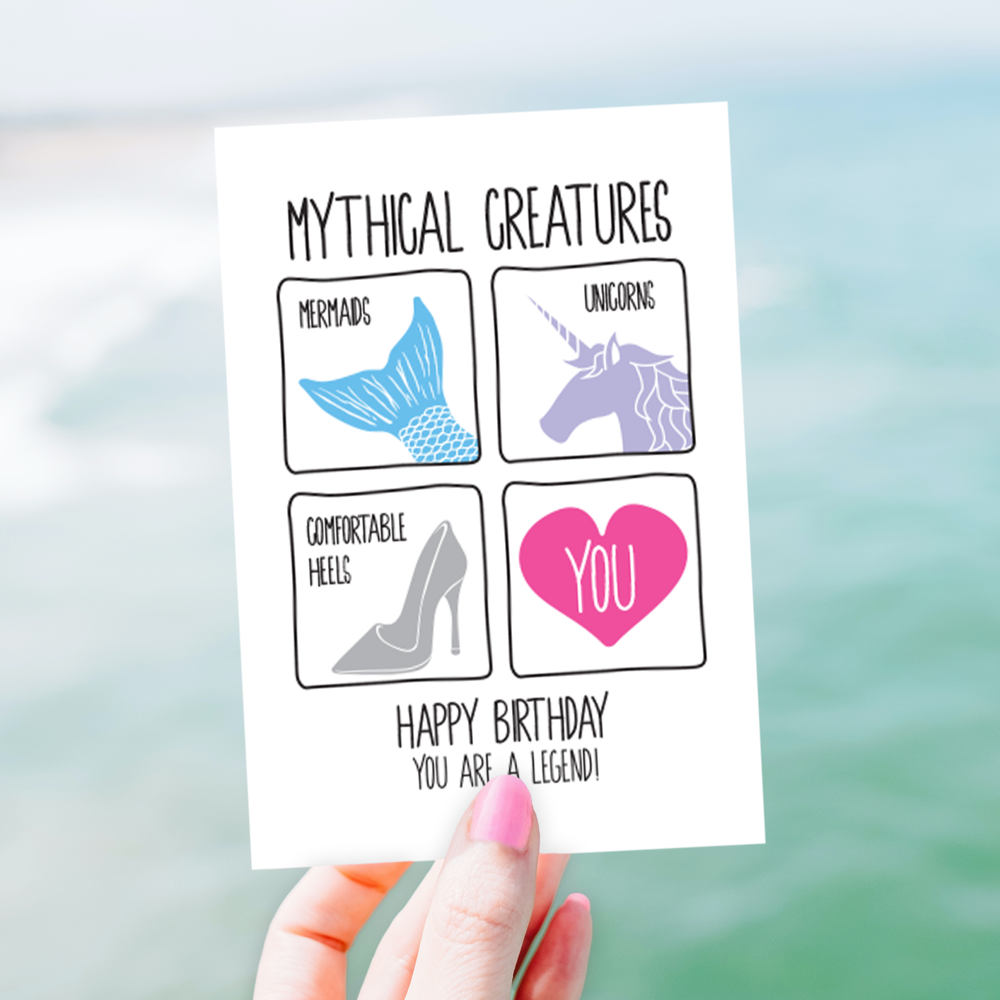 Mythical Creature Birthday Card