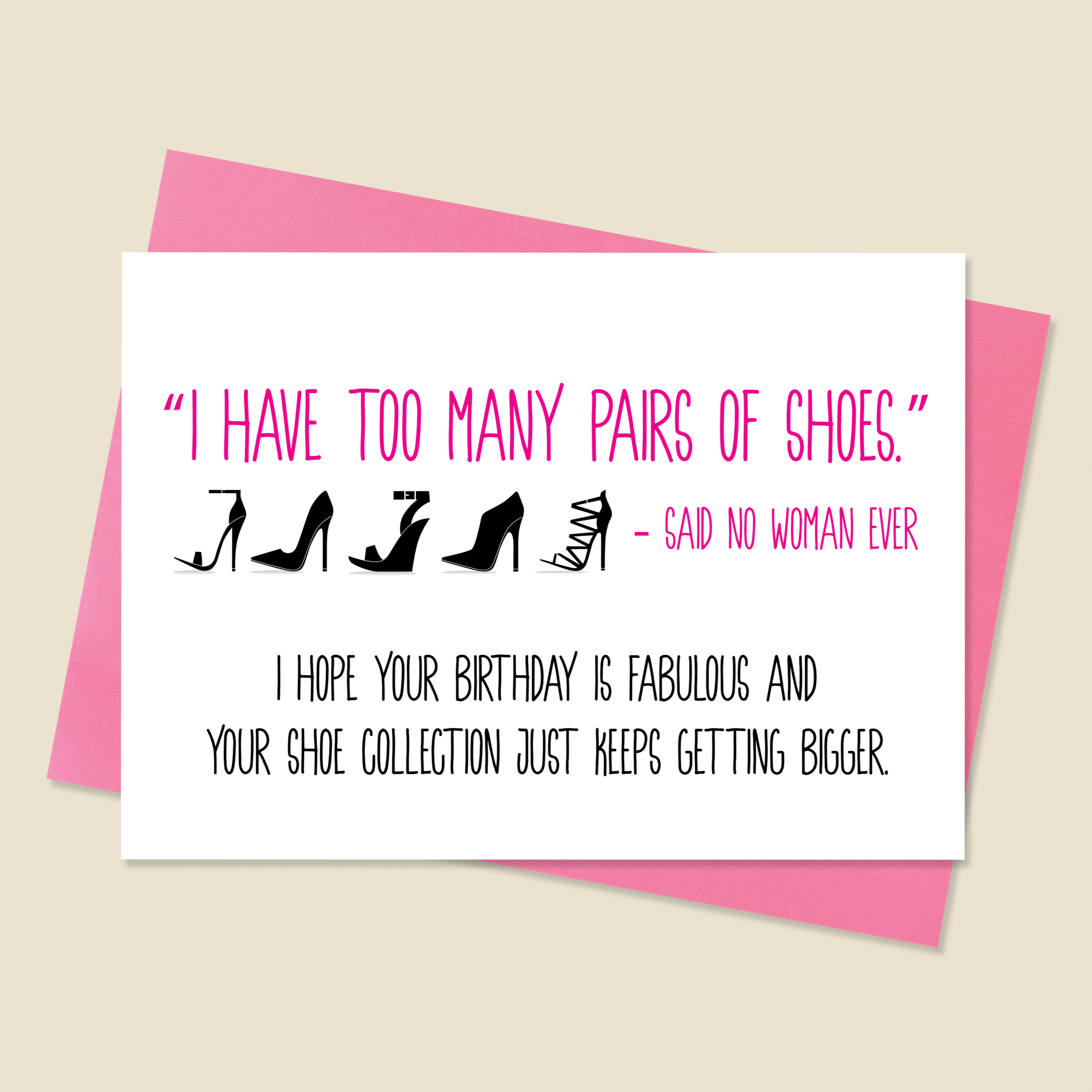 Shoe Birthday Card
