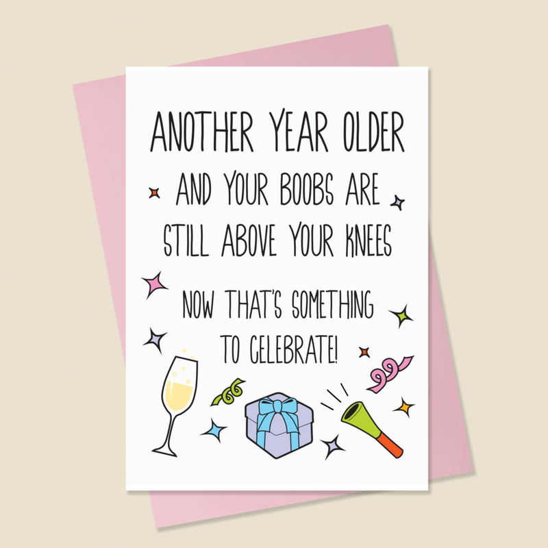 Funny Boob Birthday Card