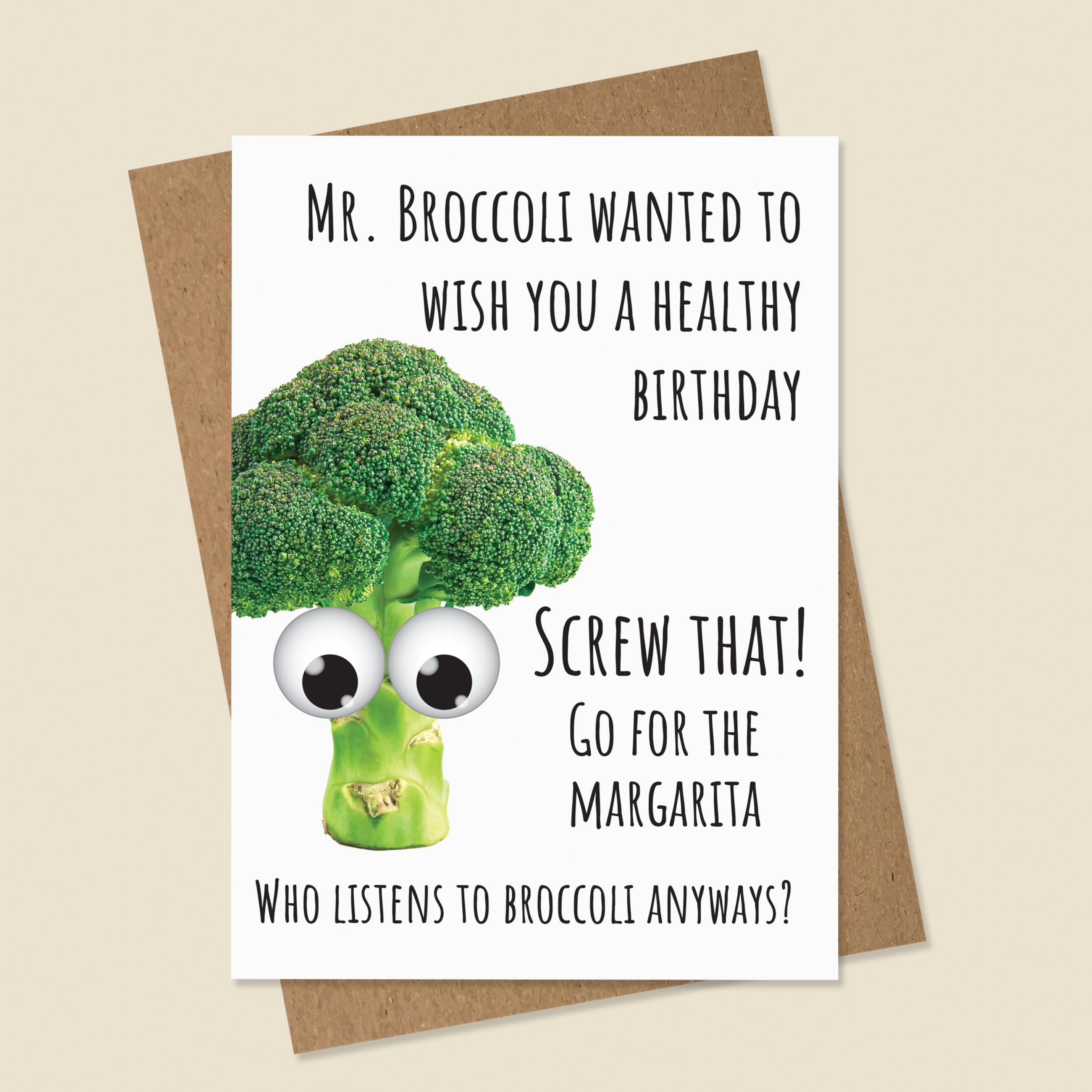 Broccoli Birthday Card