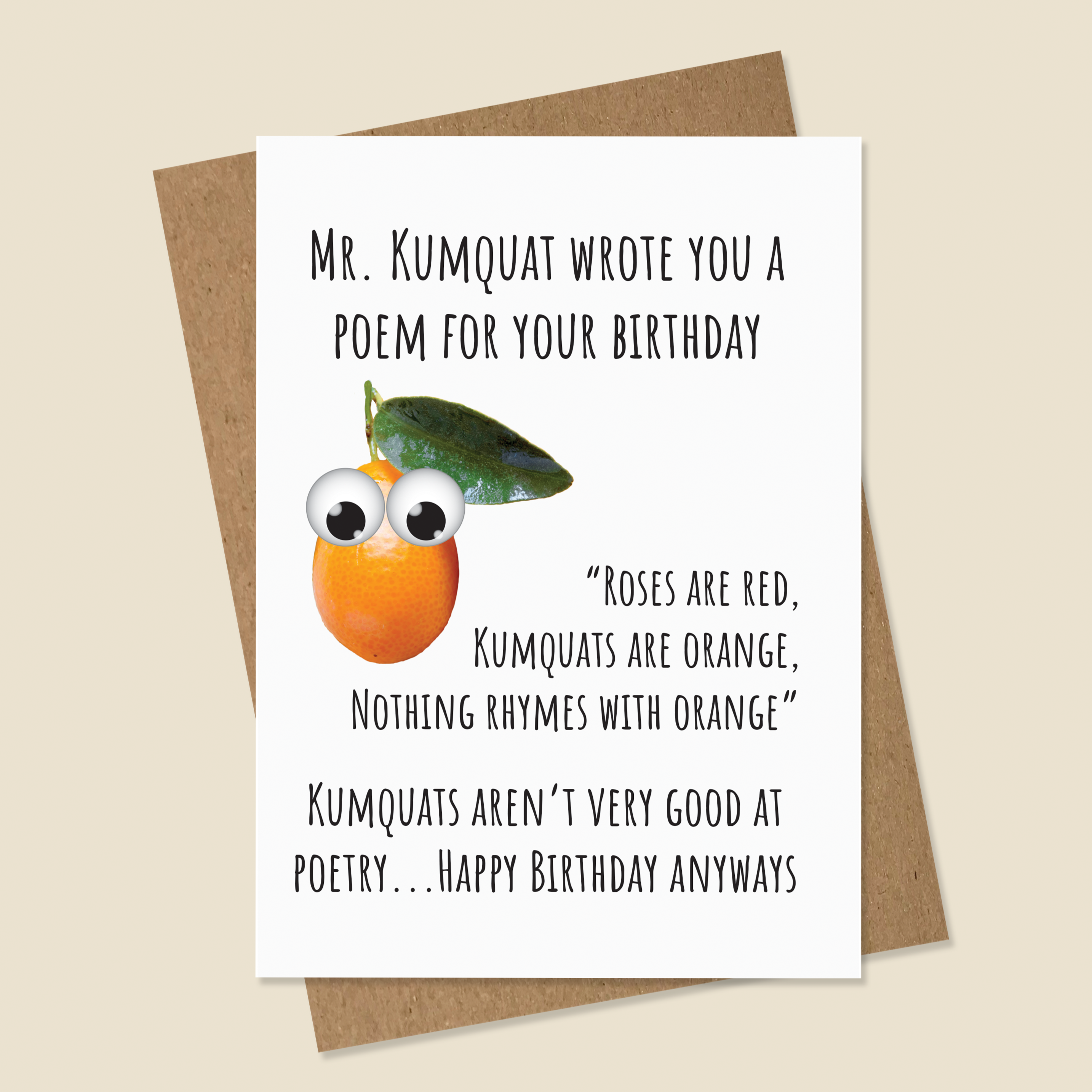 Kumquat Birthday Card