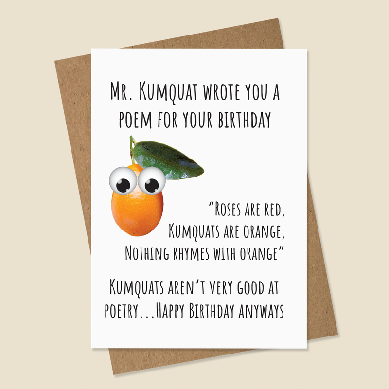 Kumquat Birthday Card