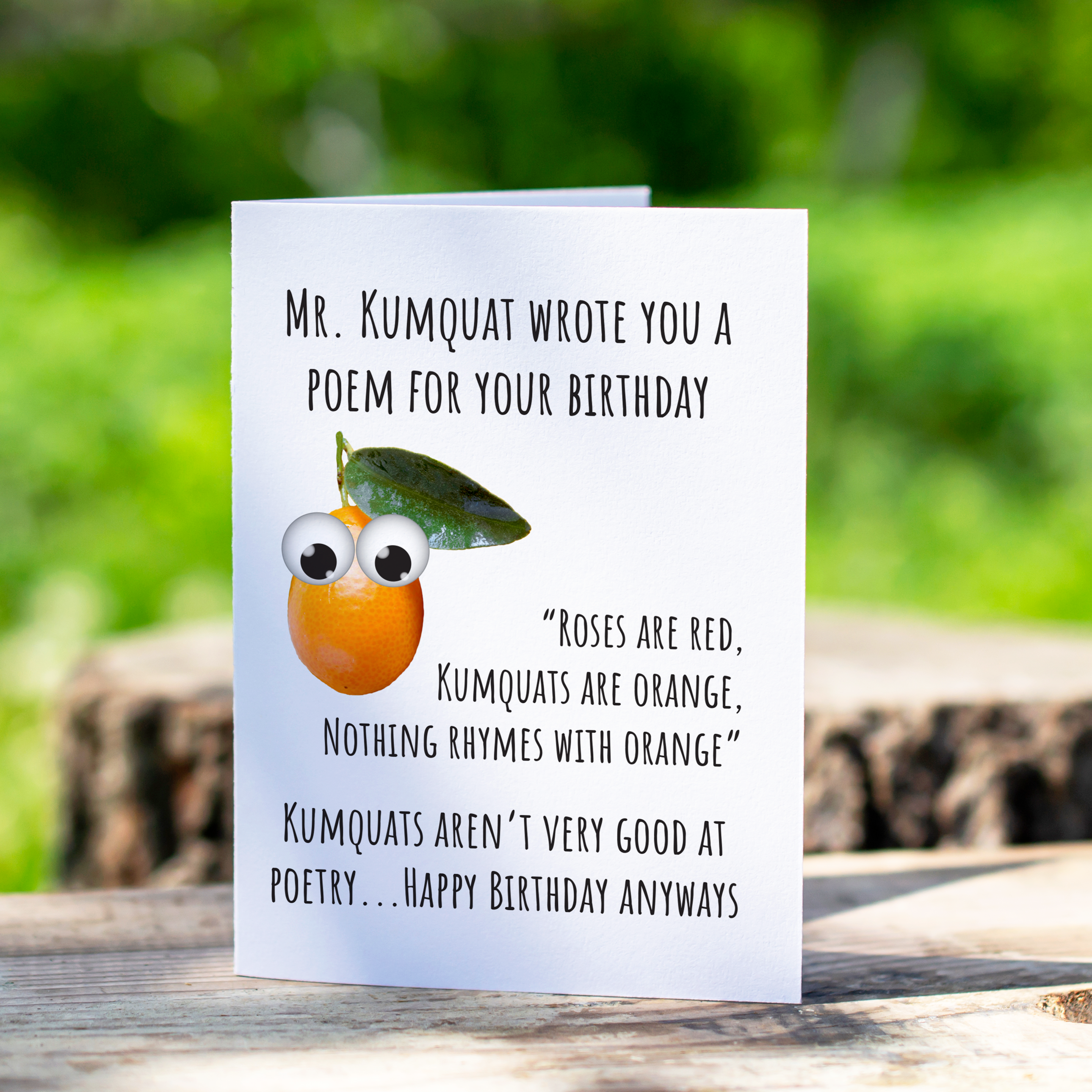 Kumquat Birthday Card
