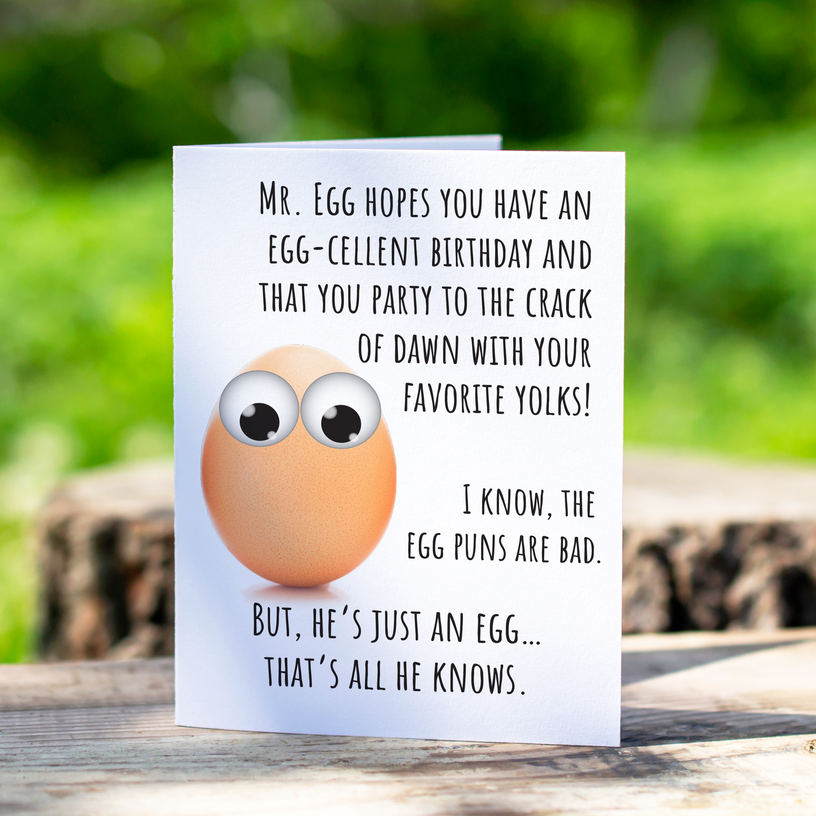Egg Birthday Card
