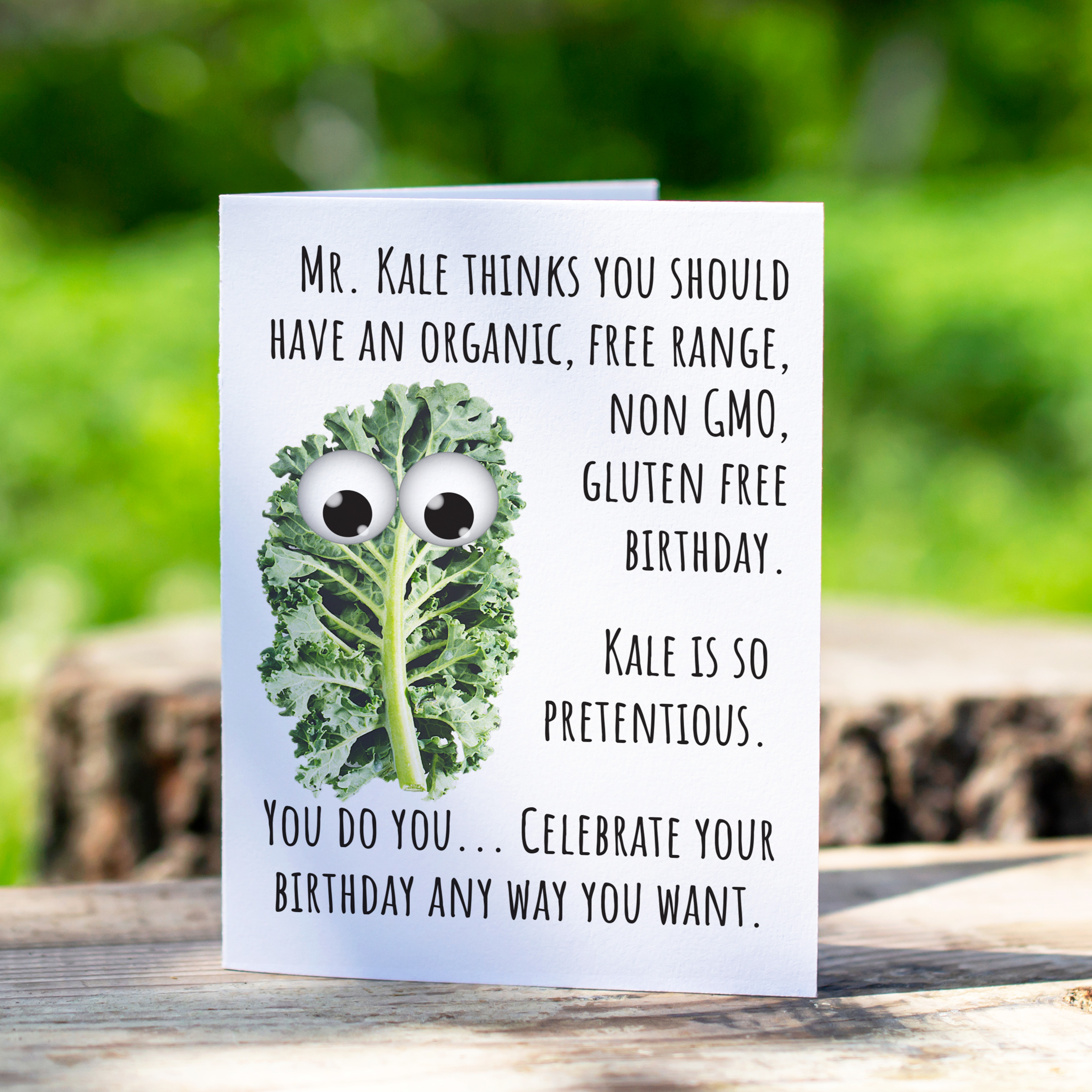 Kale Birthday Card