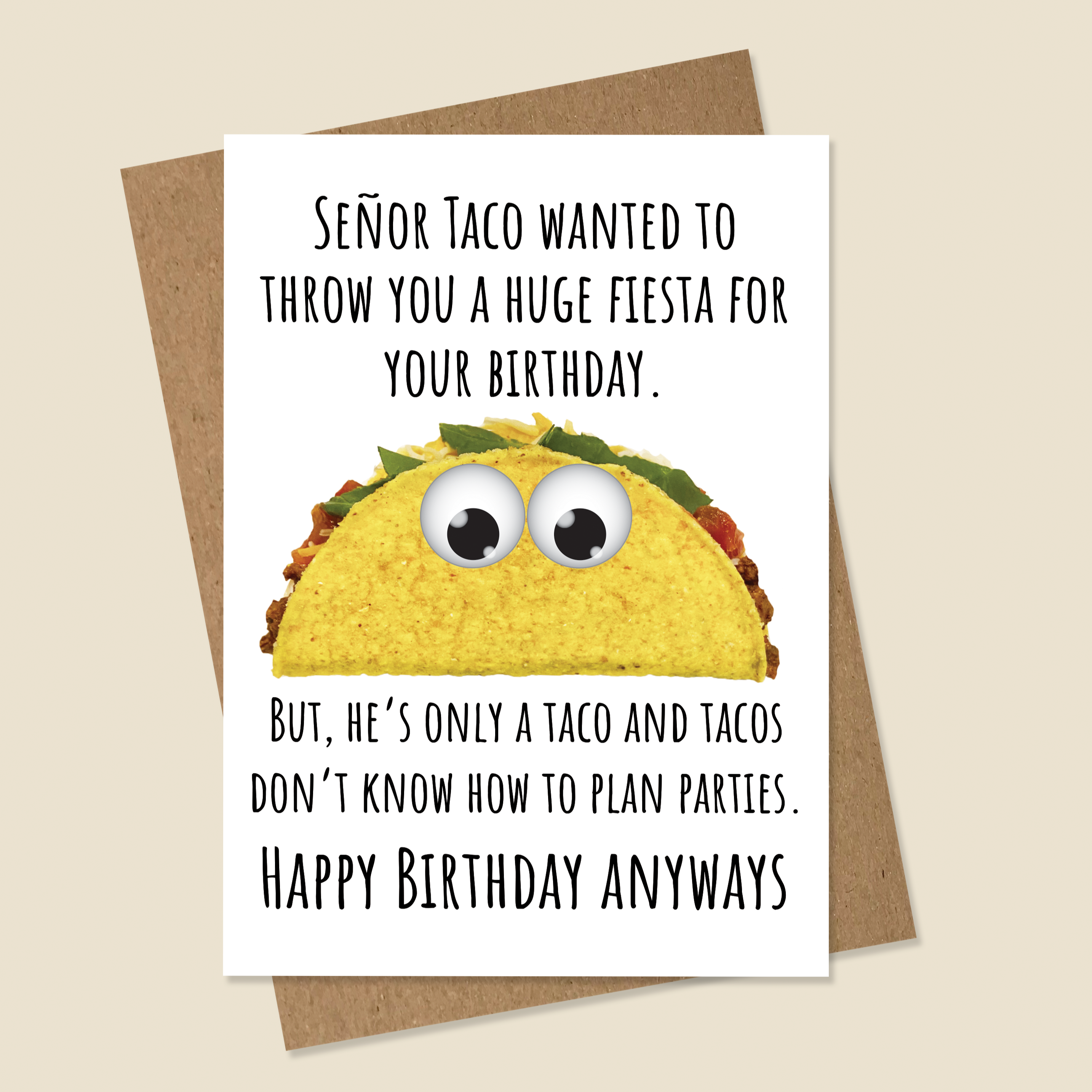 Taco Birthday Card