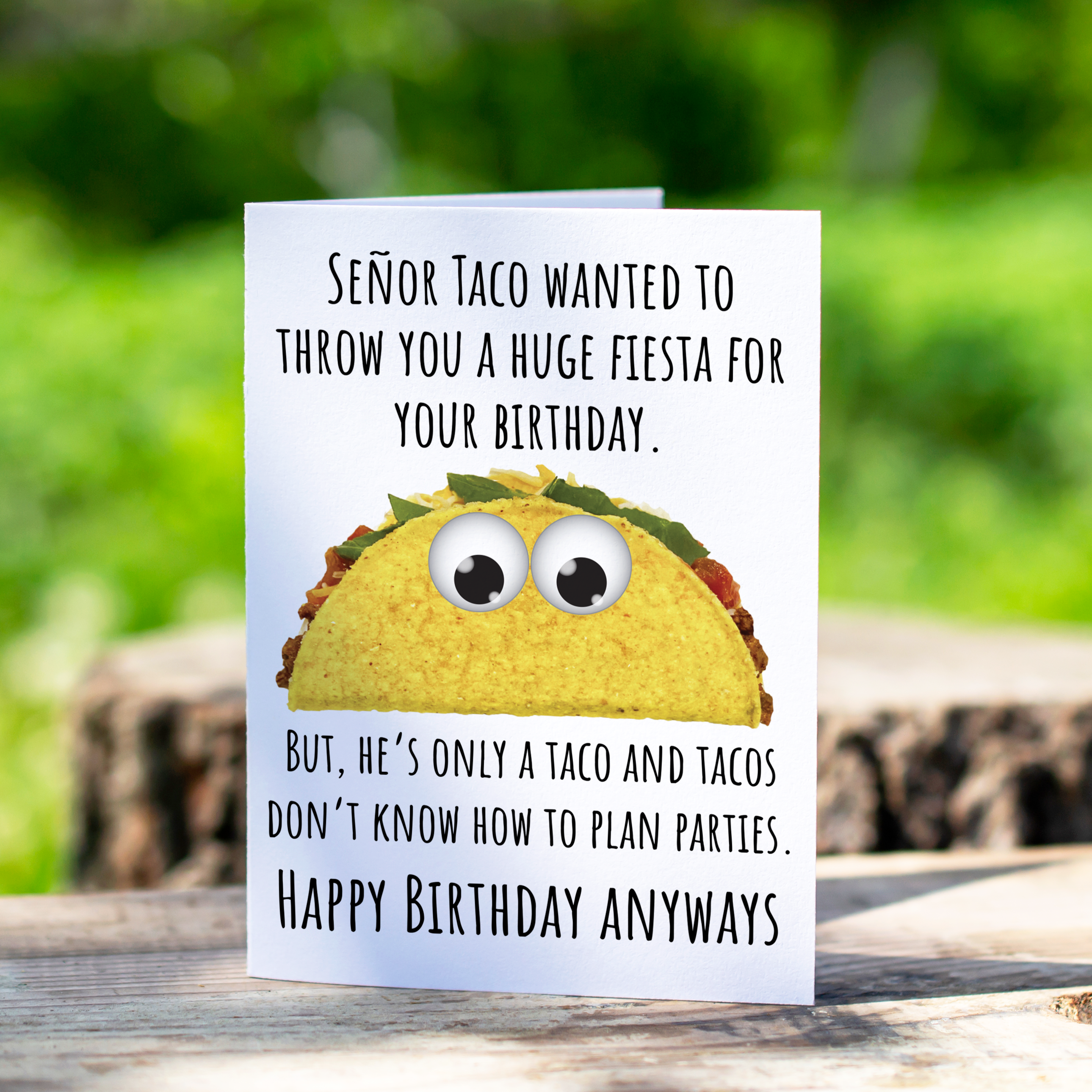 Taco Birthday Card