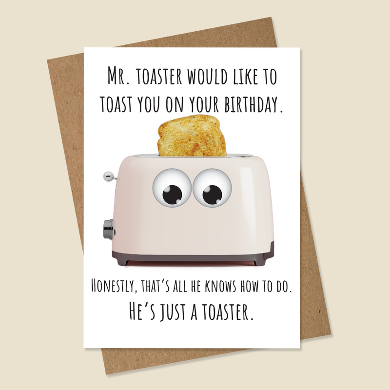 Toaster Birthday Card