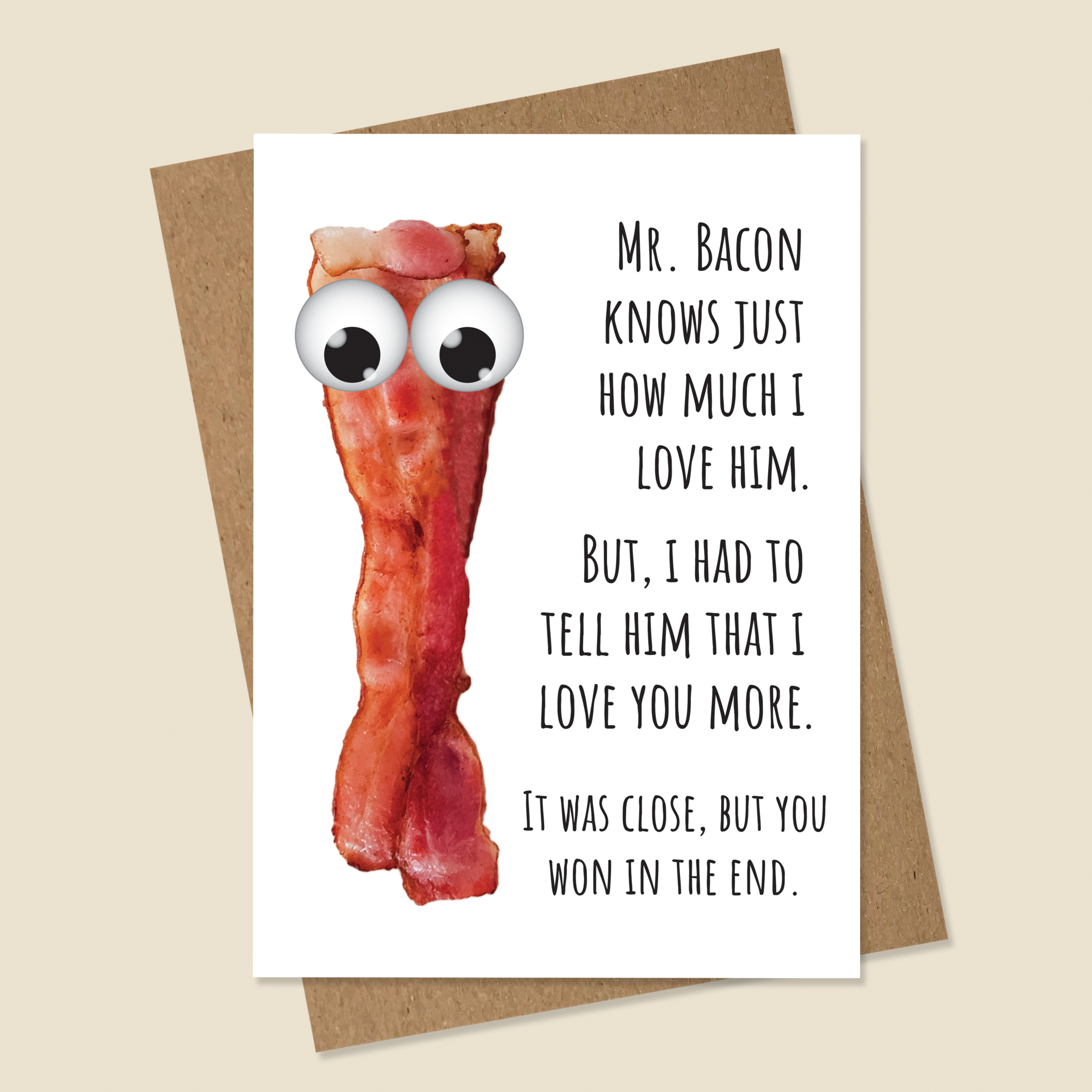 Bacon Love Card