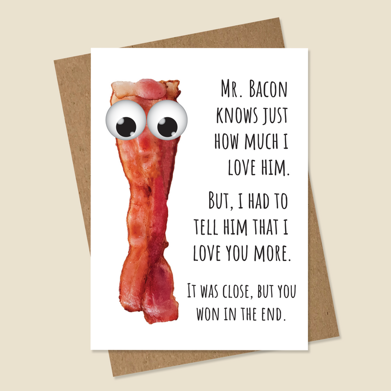 Bacon Love Card