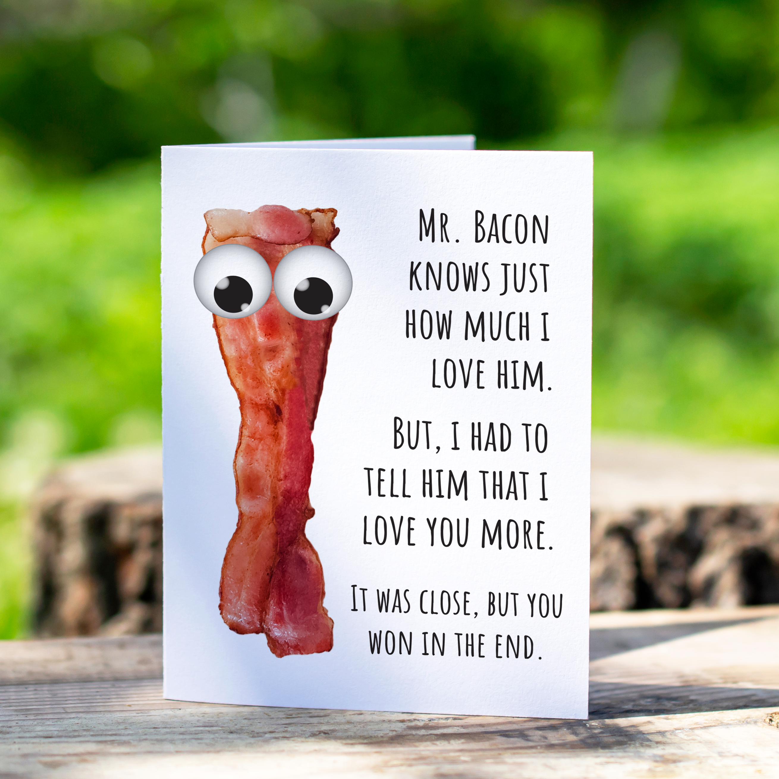 Bacon Love Card