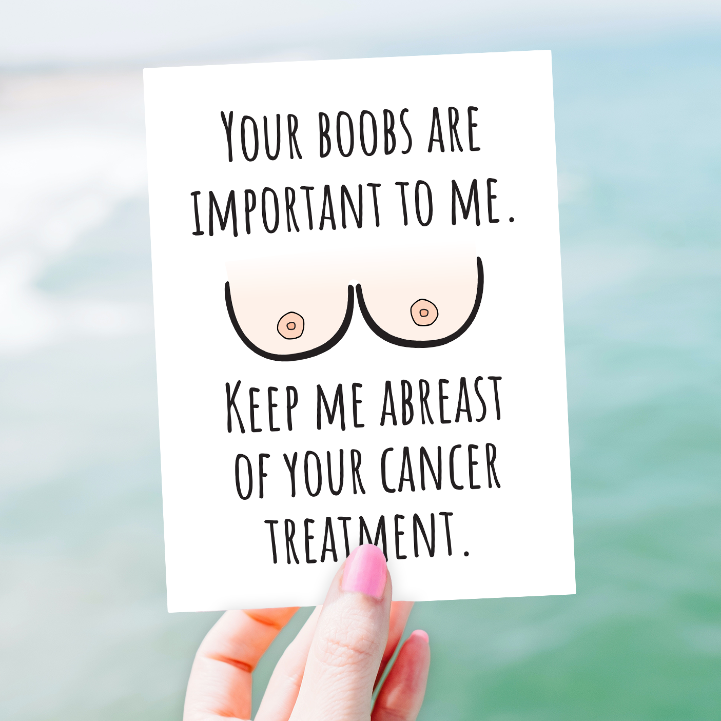 Funny Breast Cancer Card