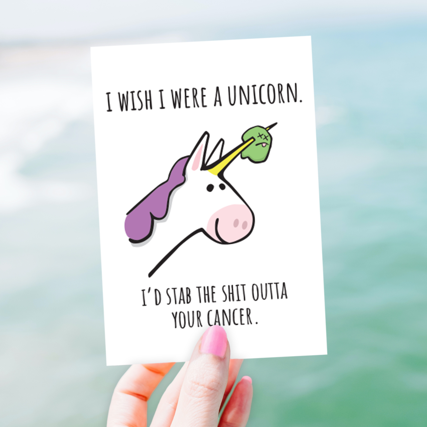 Cancer Card • Wish I Were a Unicorn