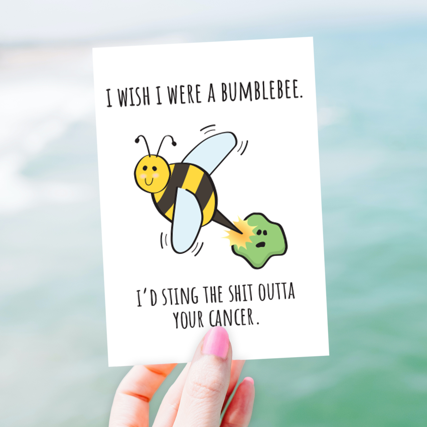 Cancer Card • Wish I Were a Bumblebee