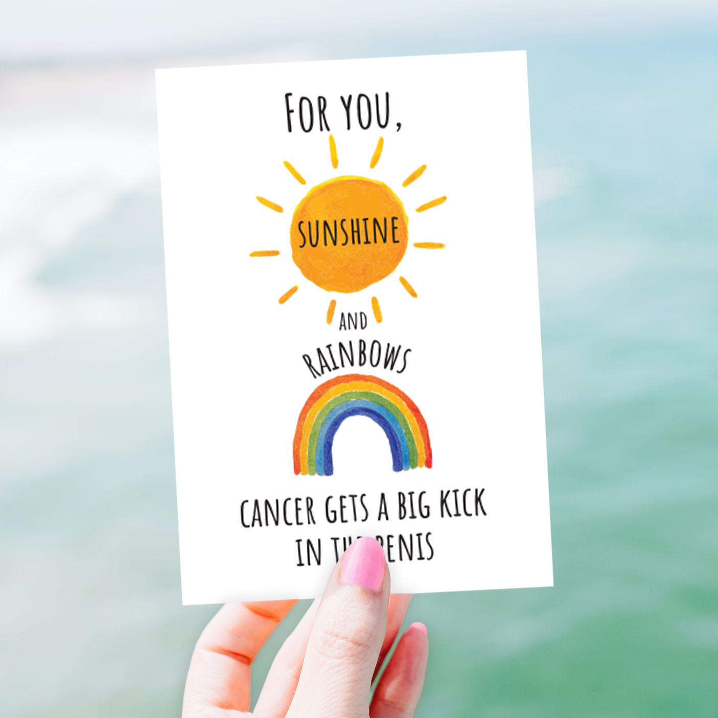 Cancer Card • Rainbows and Sunshine