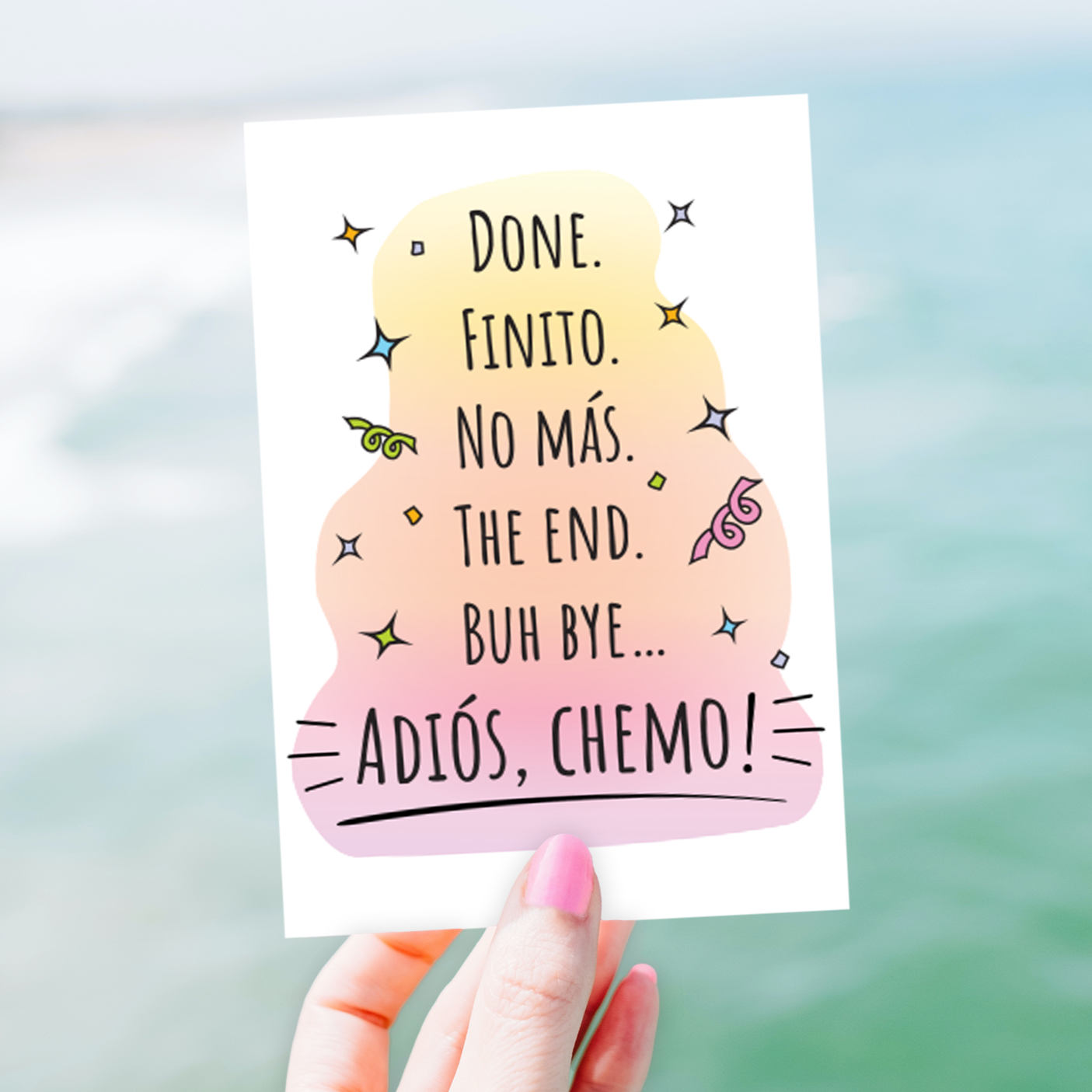 Done WIth Chemo Card