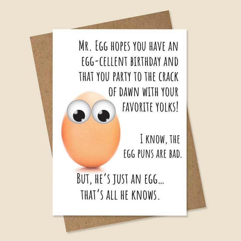 Egg Birthday Card