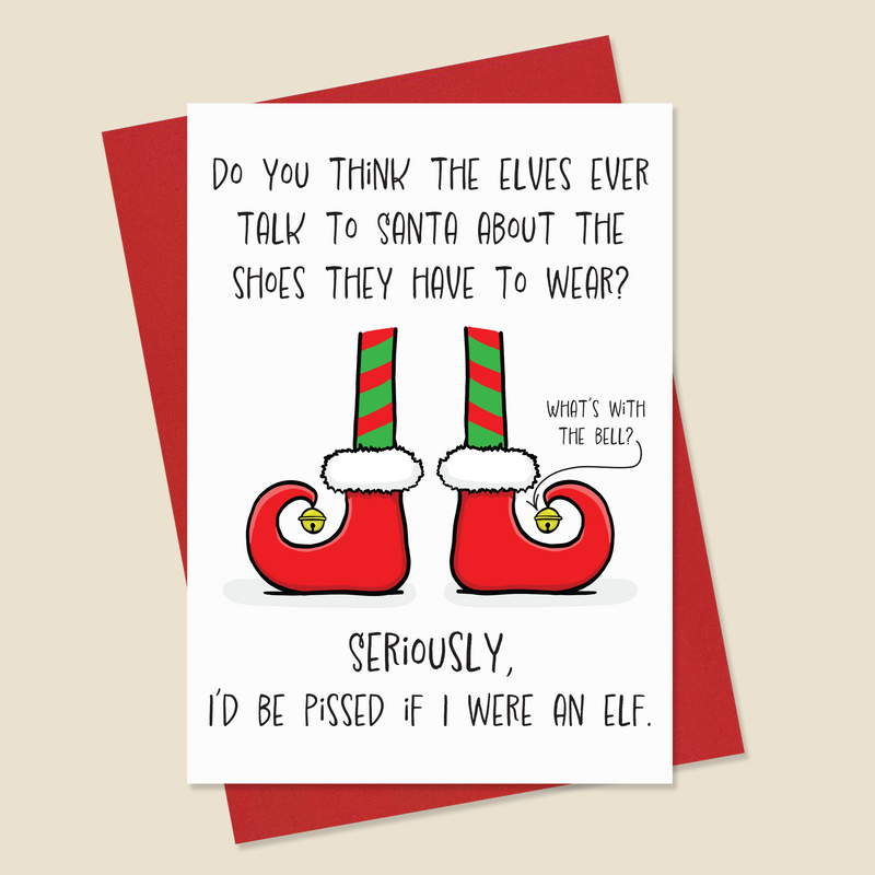 Elf Christmas Card