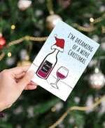 Christmas, Holiday Card • Wine Christmas