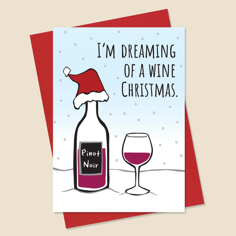 Wine Christmas Card