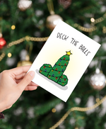 Christmas, Holiday Card • Deck the Balls
