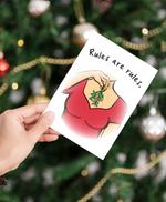Christmas, Holiday Card • Mistletoe Woman