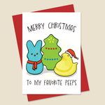 Peep Christmas Card