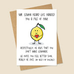 Lemon Get Well Card